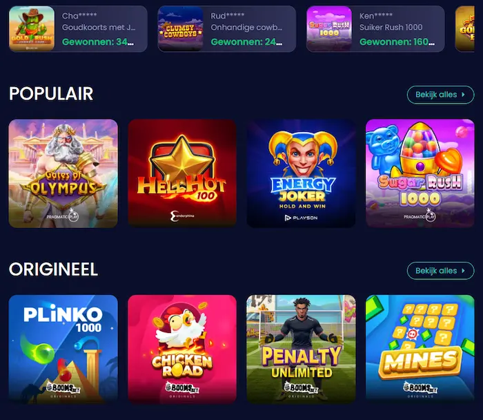 BoomsBet Casino spellen