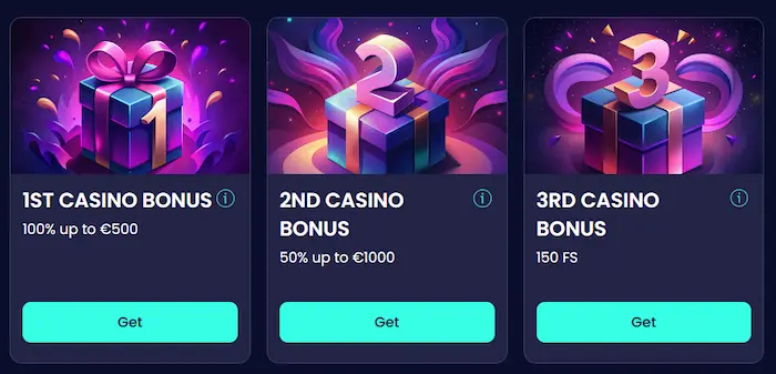 BoomsBet Casino bonuses
